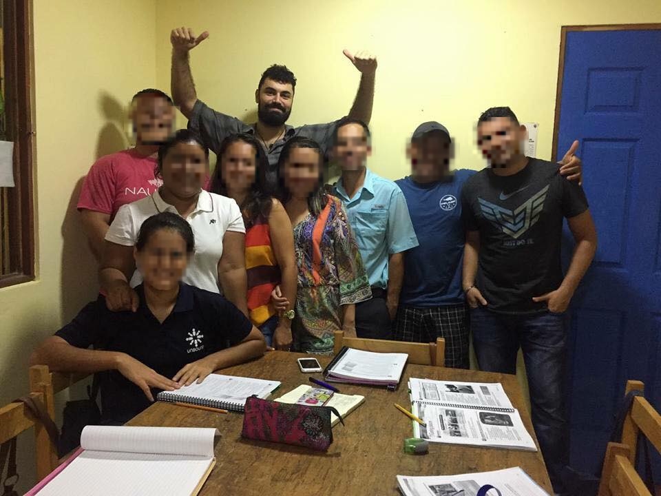 John teaching English abroad