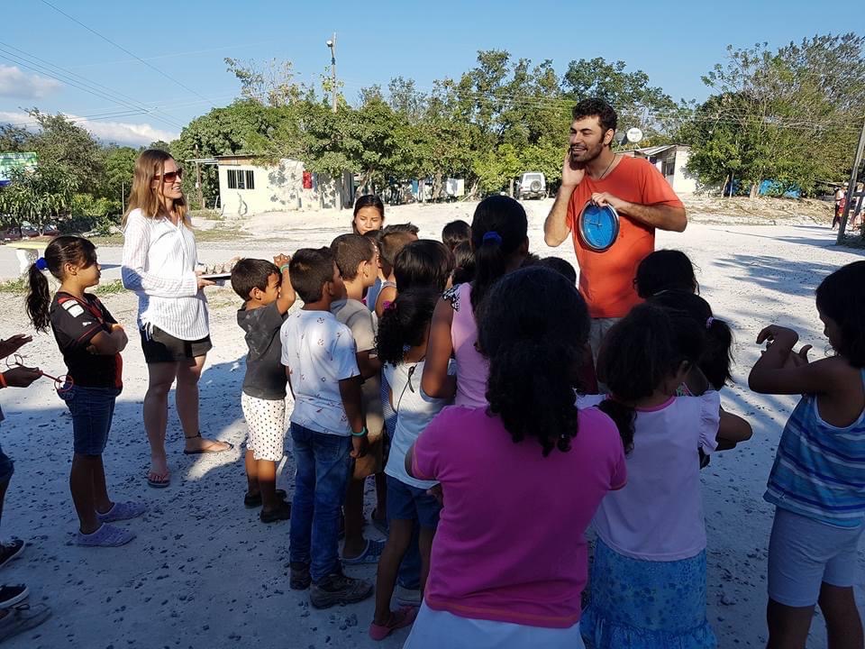 John teaching English abroad